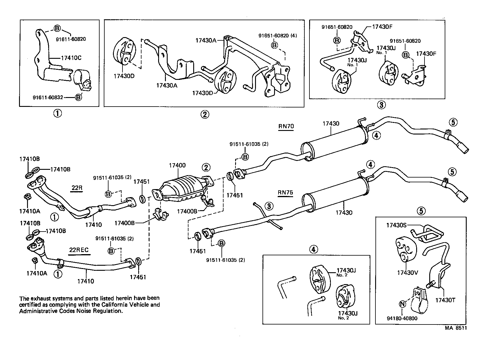  4 RUNNER TRUCK |  EXHAUST PIPE