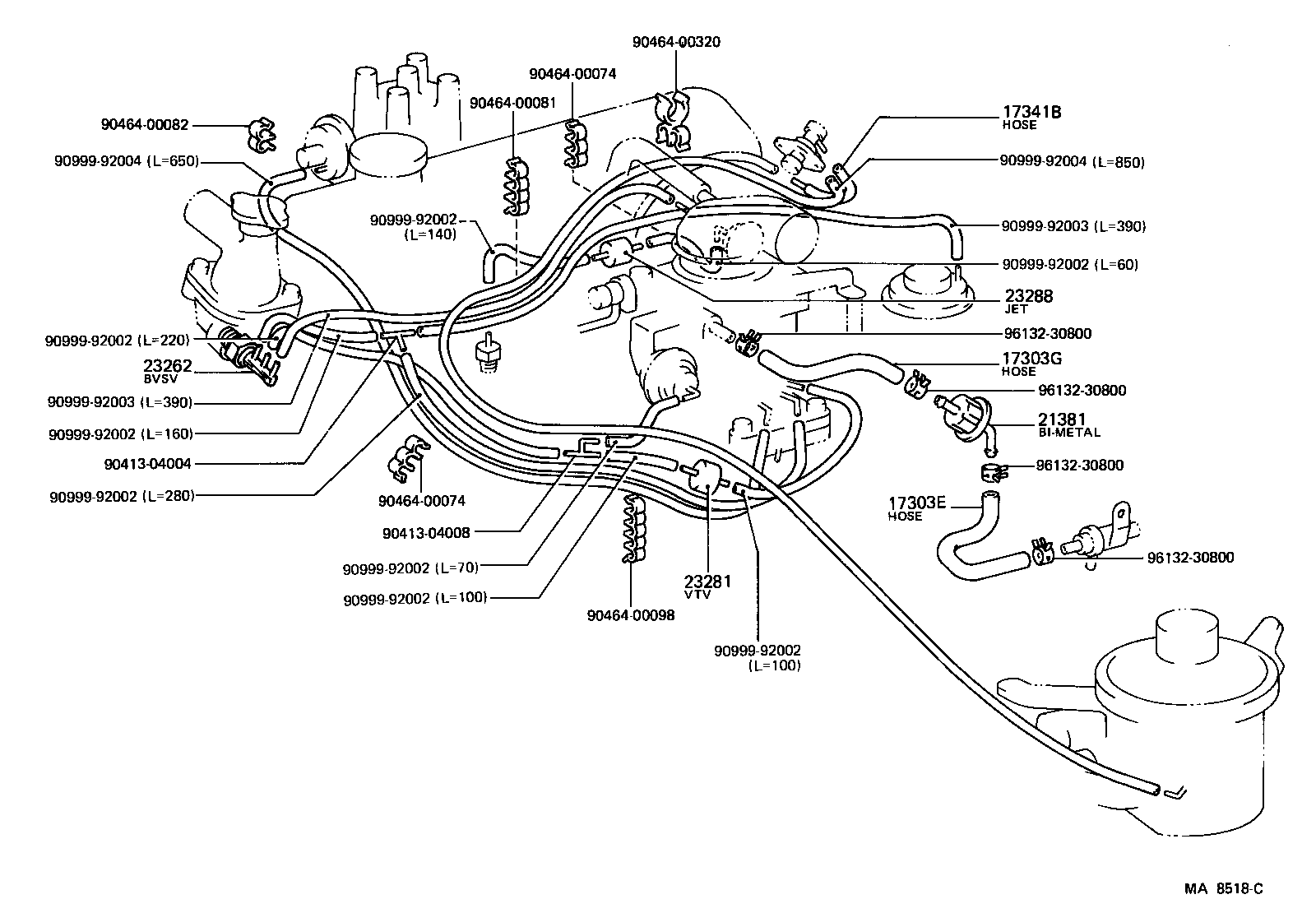  LITEACE VAN WAGON |  VACUUM PIPING