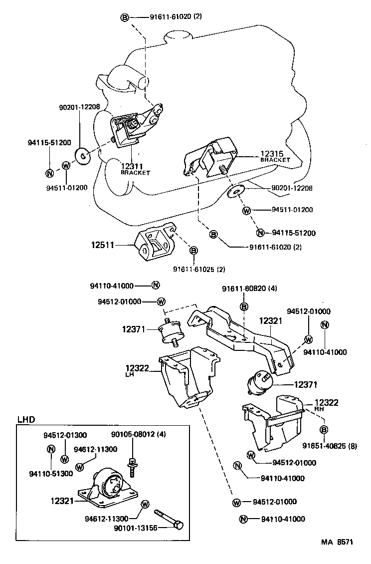  LITEACE VAN WAGON |  MOUNTING