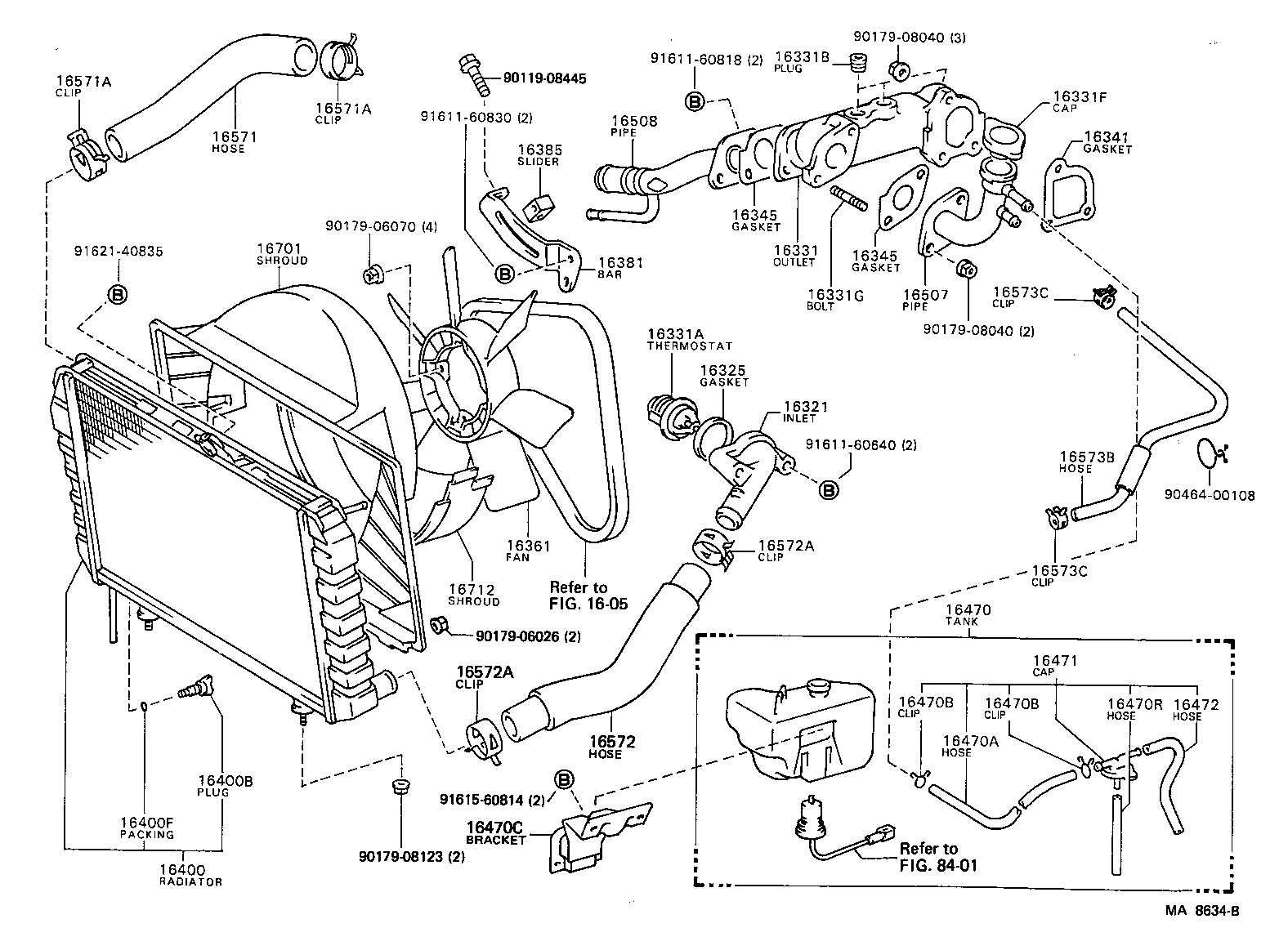  LITEACE VAN WAGON |  RADIATOR WATER OUTLET