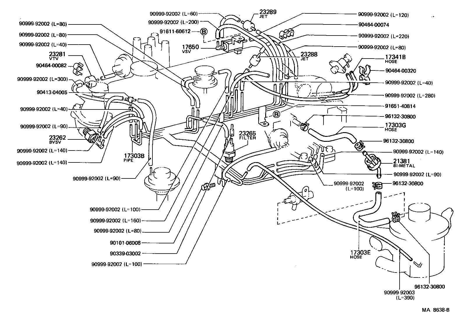  LITEACE VAN WAGON |  VACUUM PIPING