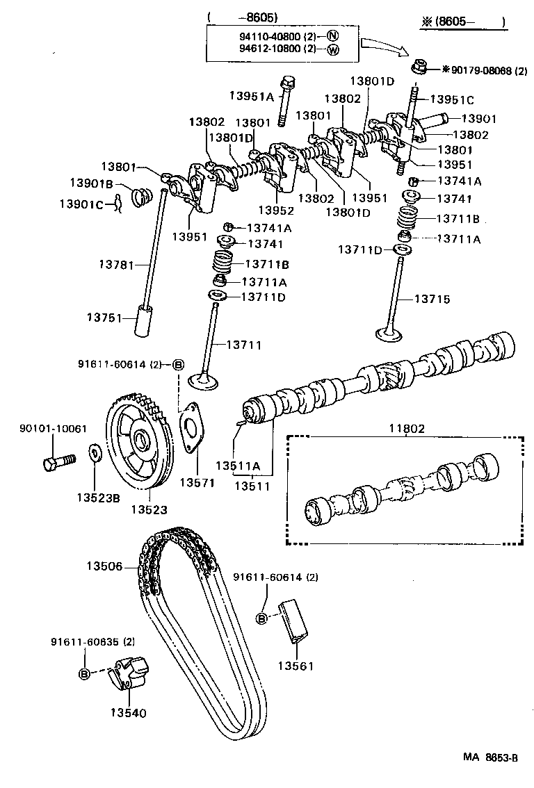  LITEACE VAN WAGON |  CAMSHAFT VALVE