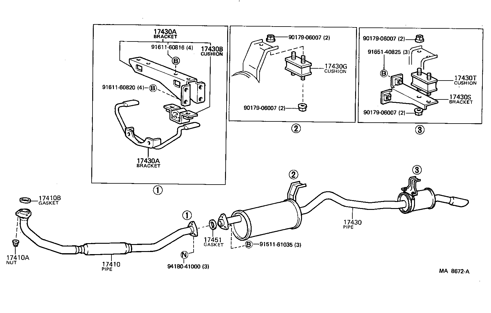  LAND CRUISER 60 |  EXHAUST PIPE