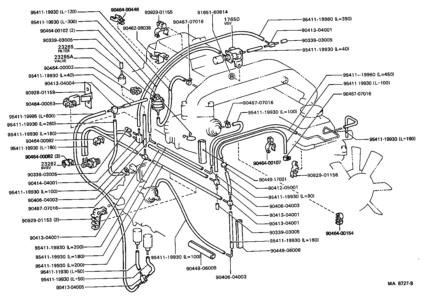  LAND CRUISER 60 |  VACUUM PIPING