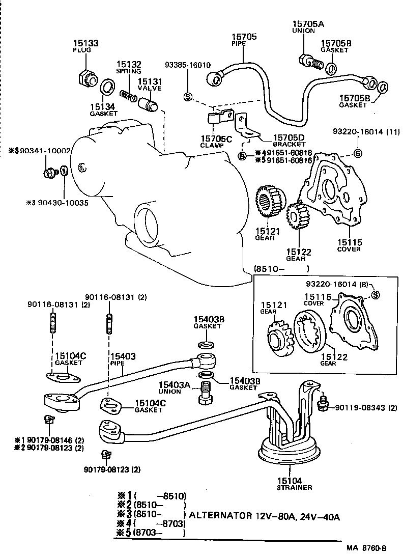  LAND CRUISER 60 |  ENGINE OIL PUMP