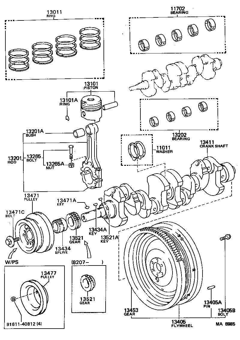  CELICA |  CRANKSHAFT PISTON