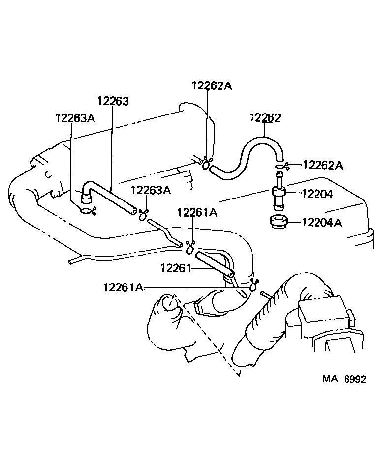  4 RUNNER TRUCK |  VENTILATION HOSE