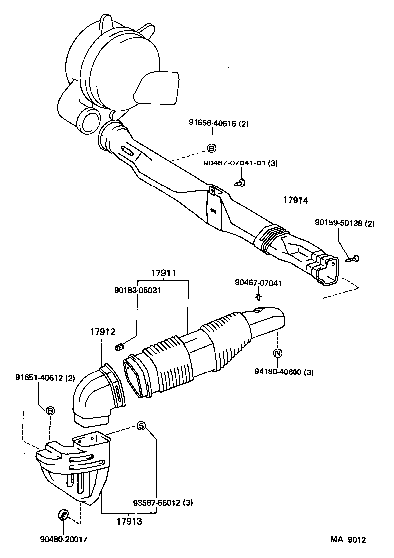  MR2 |  AIR CLEANER