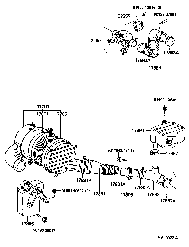  MR2 |  AIR CLEANER