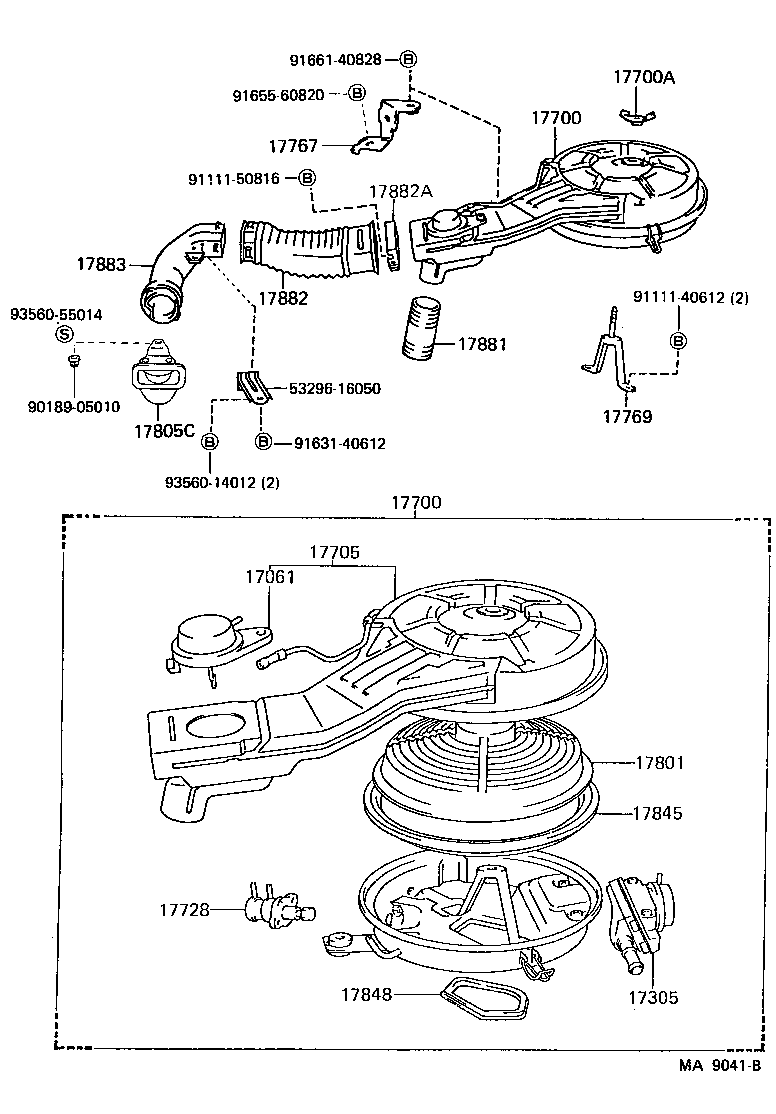  TERCEL |  AIR CLEANER
