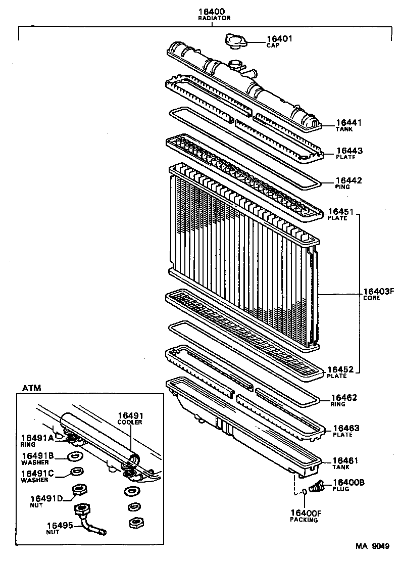  CELICA |  RADIATOR WATER OUTLET