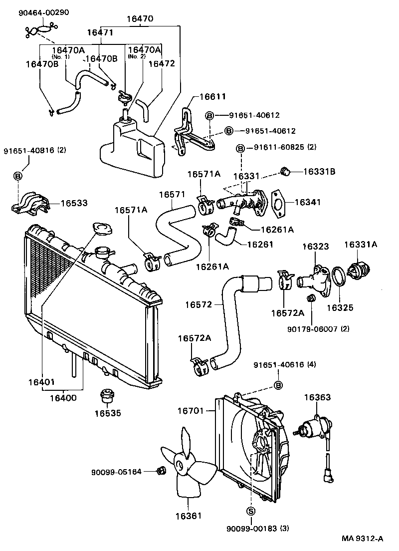  CAMRY |  RADIATOR WATER OUTLET