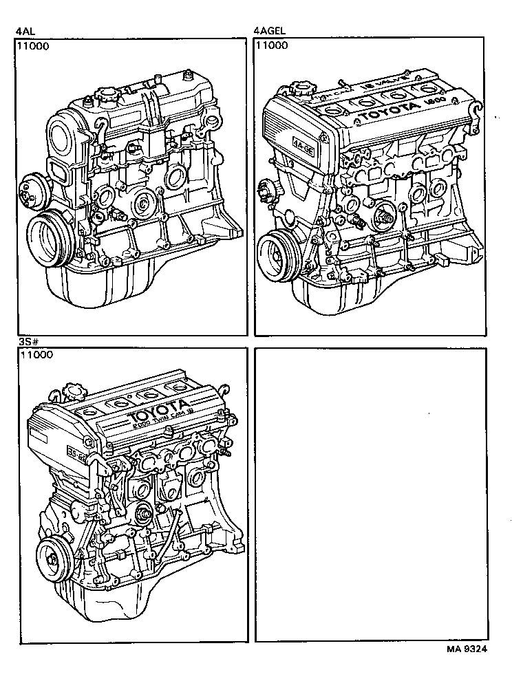  CELICA |  PARTIAL ENGINE ASSEMBLY