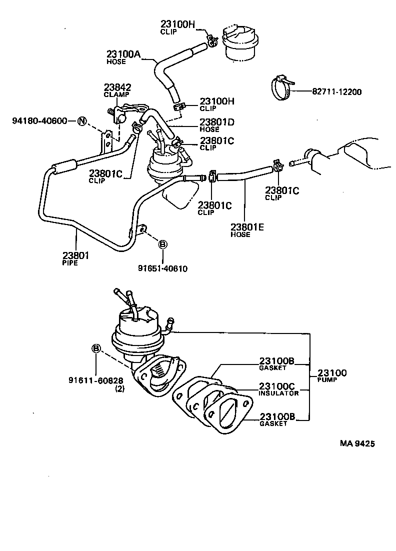  DYNA 100 |  FUEL PUMP PIPE