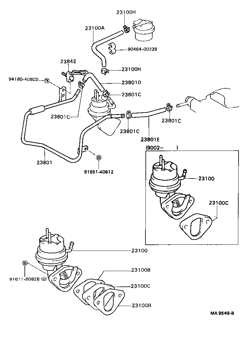  CRESSIDA WAGON |  FUEL PUMP PIPE