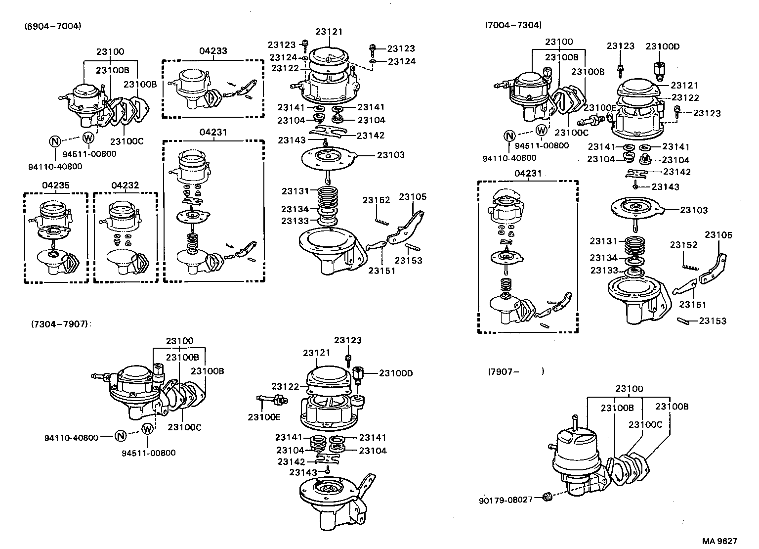  TOYOTA1000 |  FUEL PUMP PIPE