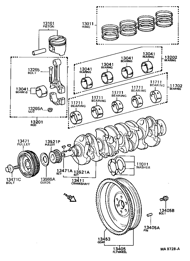  CELICA |  CRANKSHAFT PISTON