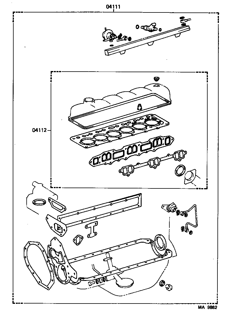  LAND CRUISER 80 |  ENGINE OVERHAUL GASKET KIT