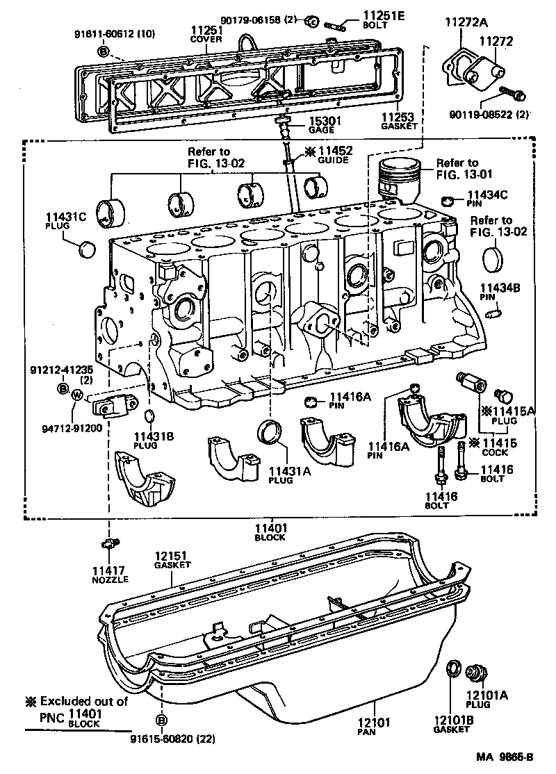  LAND CRUISER 60 62 |  CYLINDER BLOCK