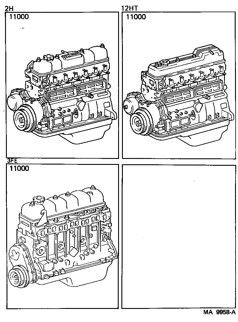  LAND CRUISER 60 62 |  PARTIAL ENGINE ASSEMBLY