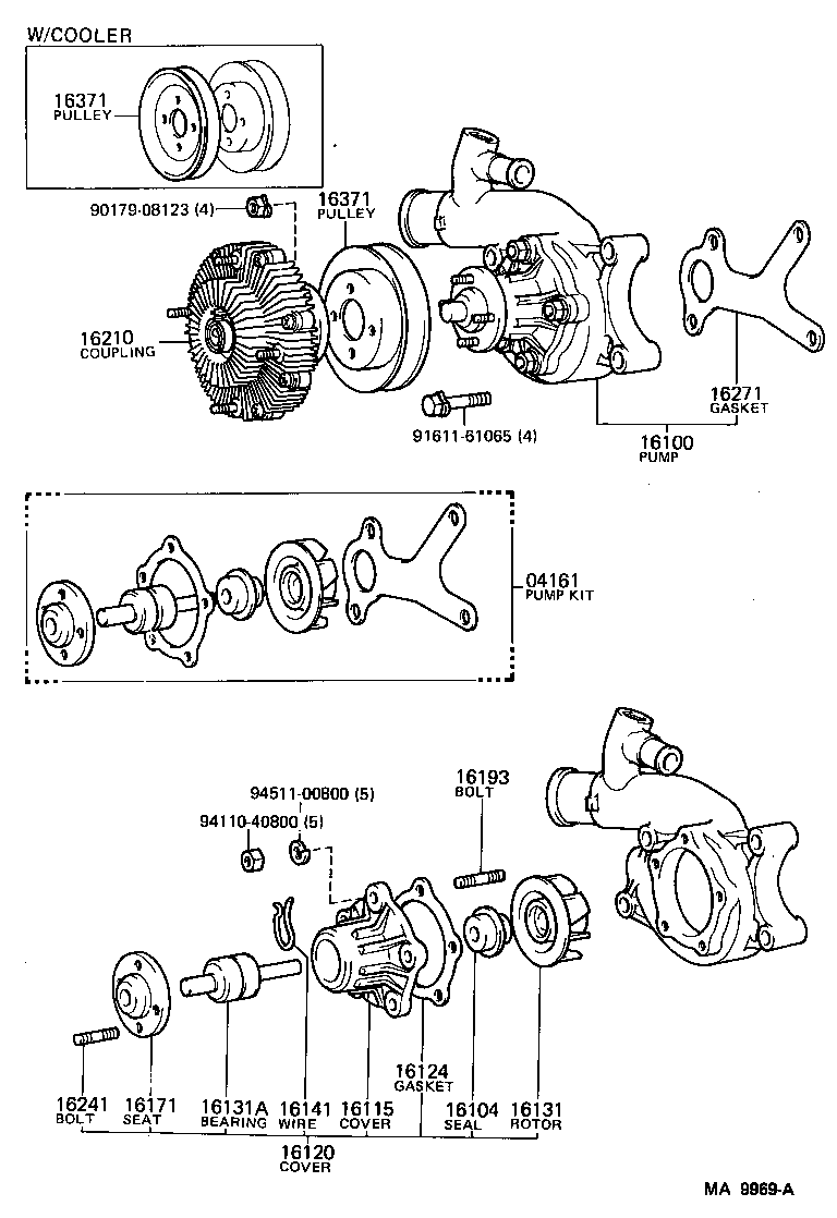  LAND CRUISER 60 62 |  WATER PUMP