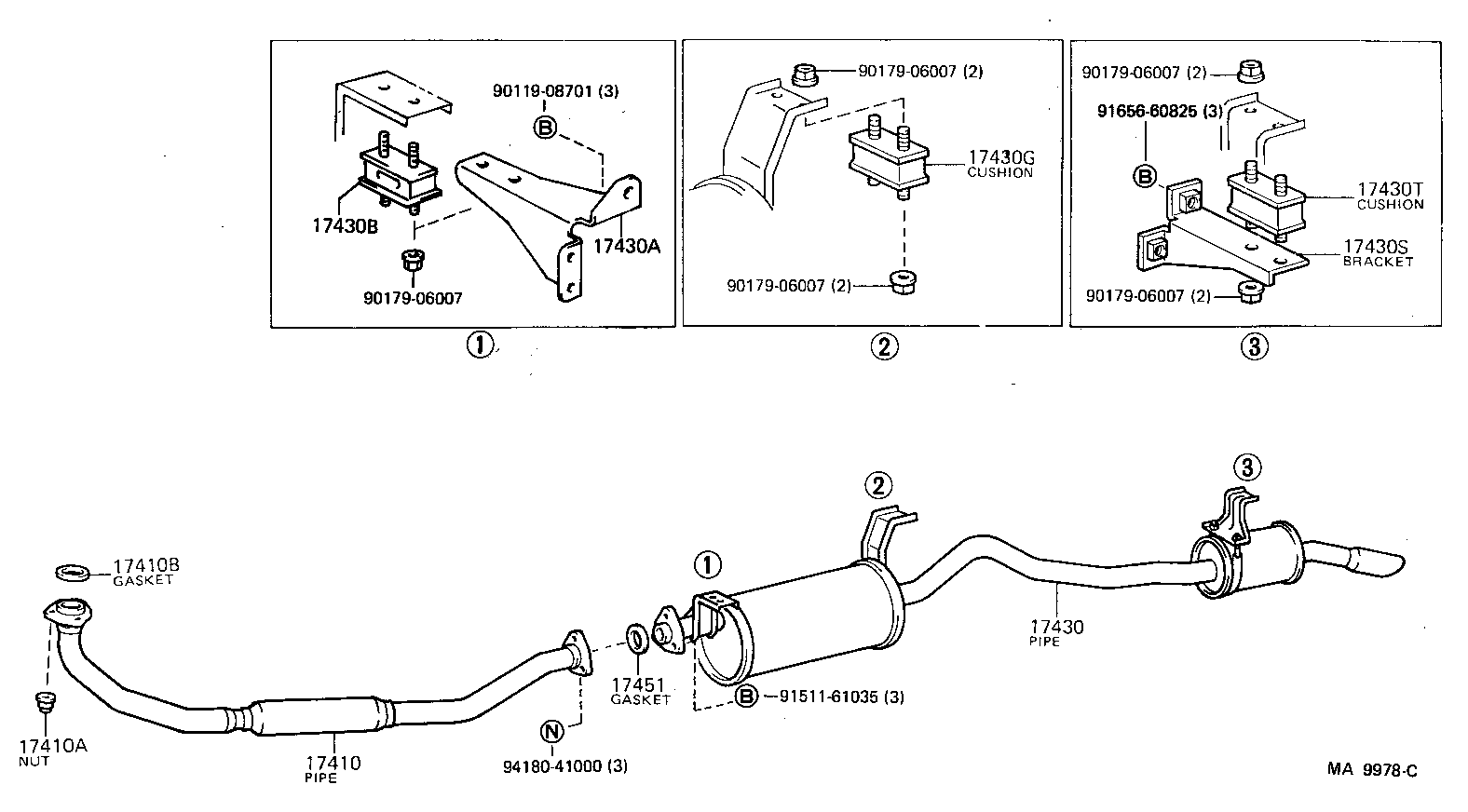  LAND CRUISER 60 62 |  EXHAUST PIPE