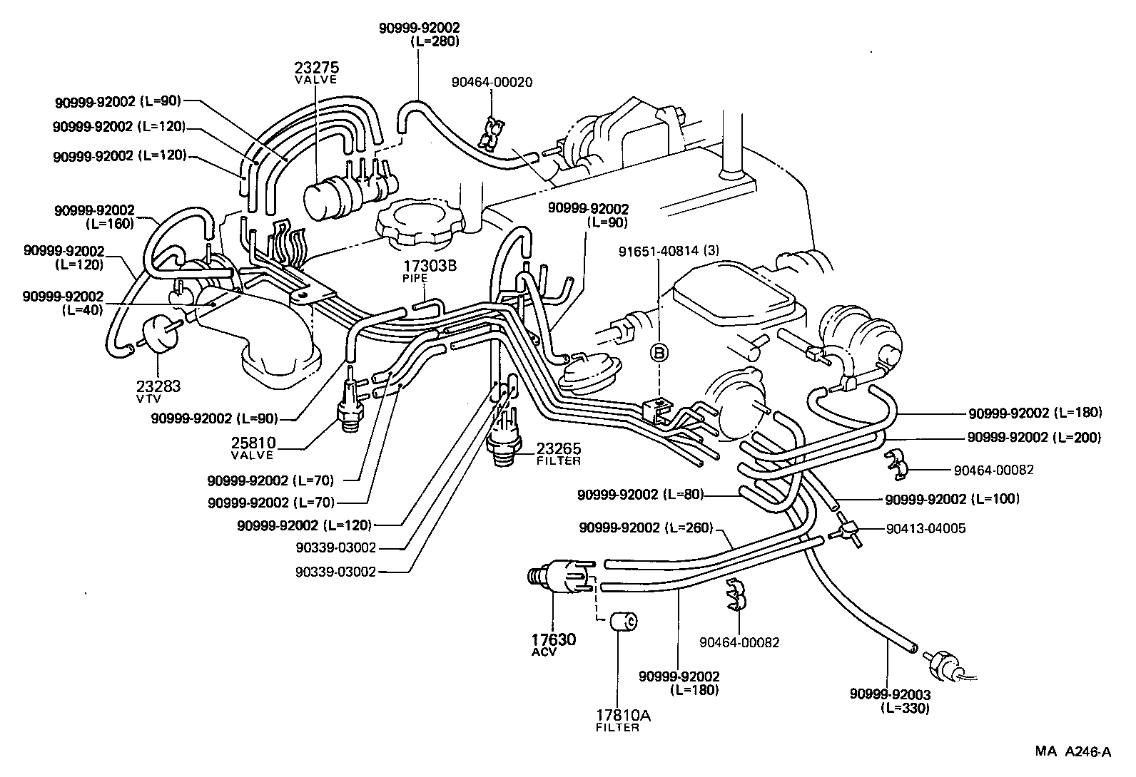  HIACE VAN COMUTER |  VACUUM PIPING