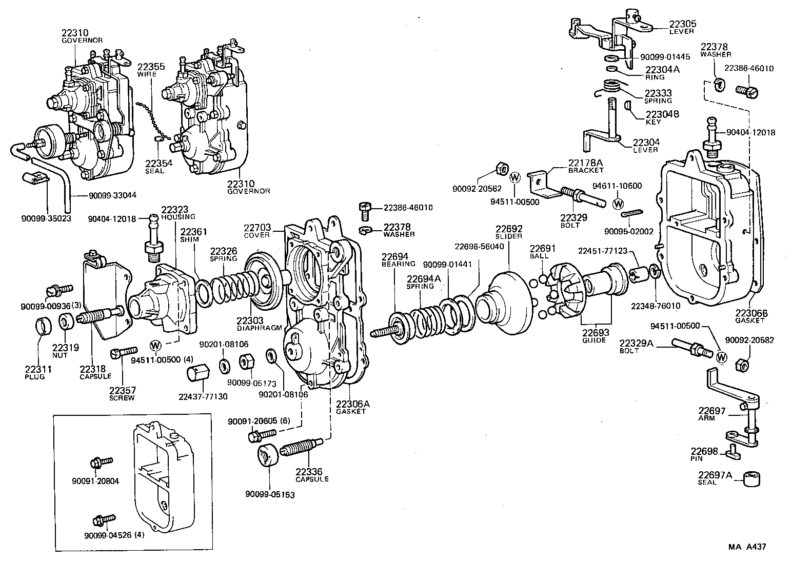  LAND CRUISER 60 62 |  PNEUMATIC GOVERNOR