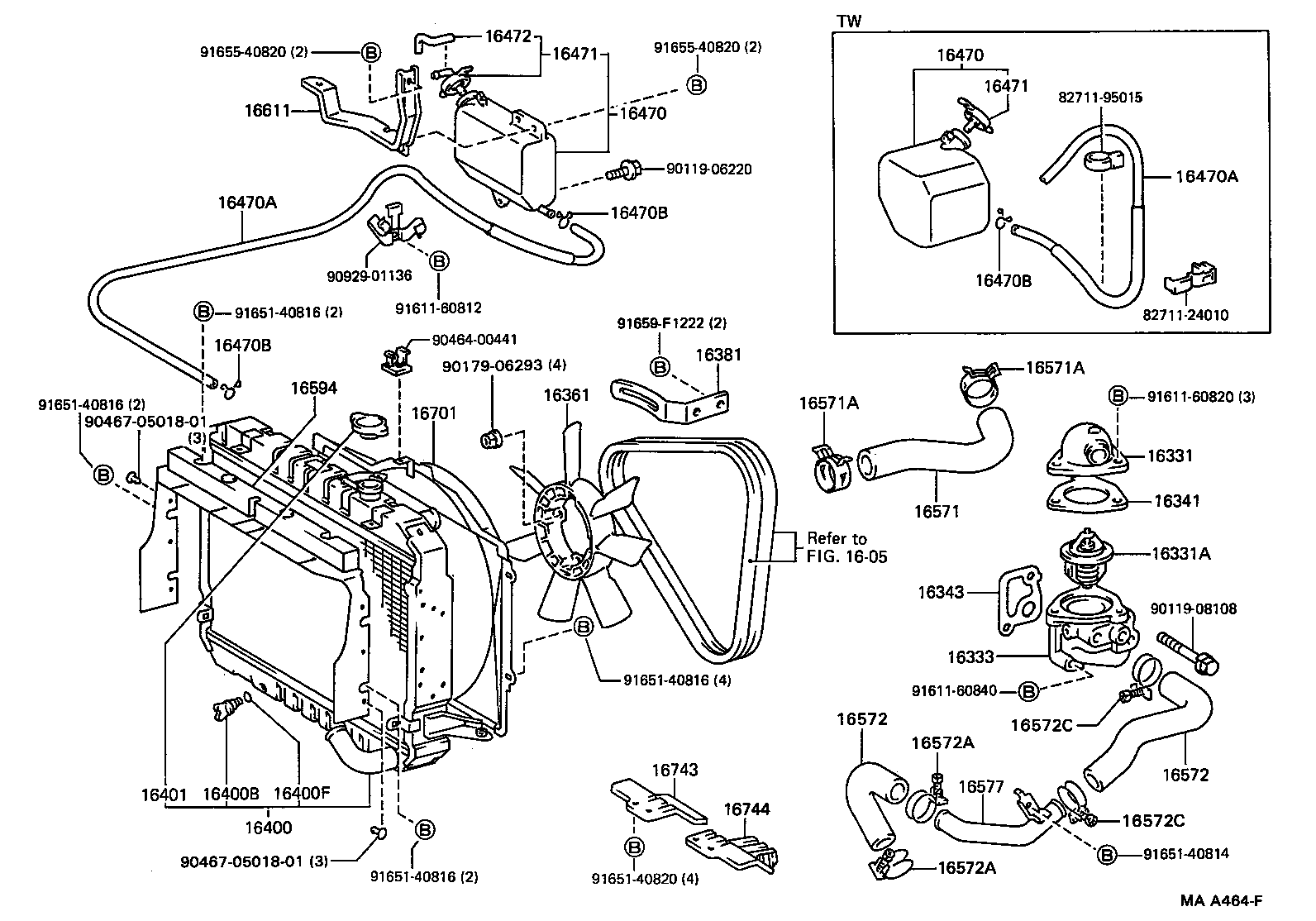  DYNA100 |  RADIATOR WATER OUTLET