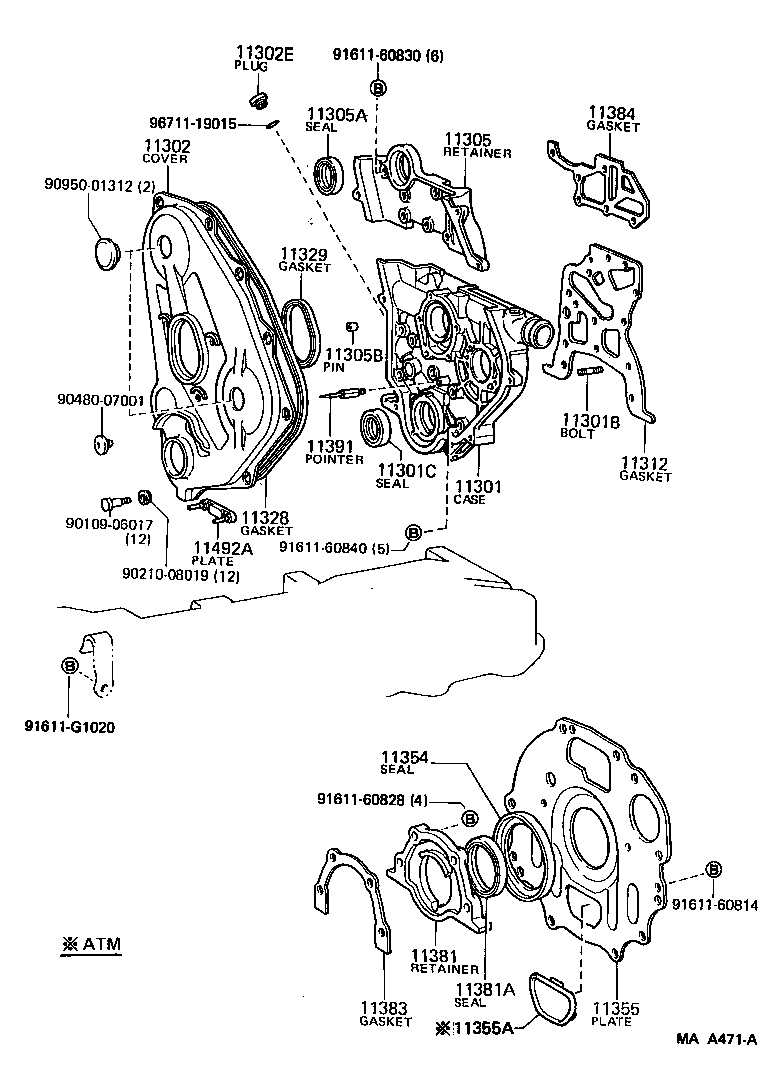  DYNA100 |  TIMING GEAR COVER REAR END PLATE