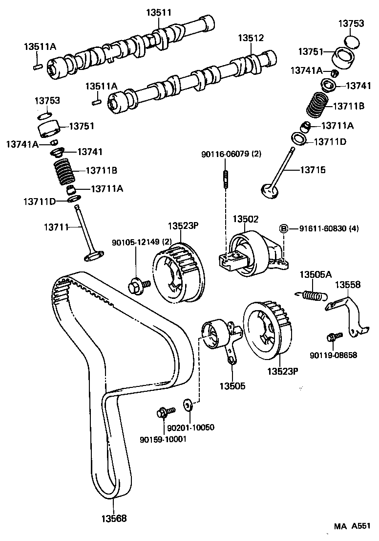  4 RUNNER TRUCK |  CAMSHAFT VALVE