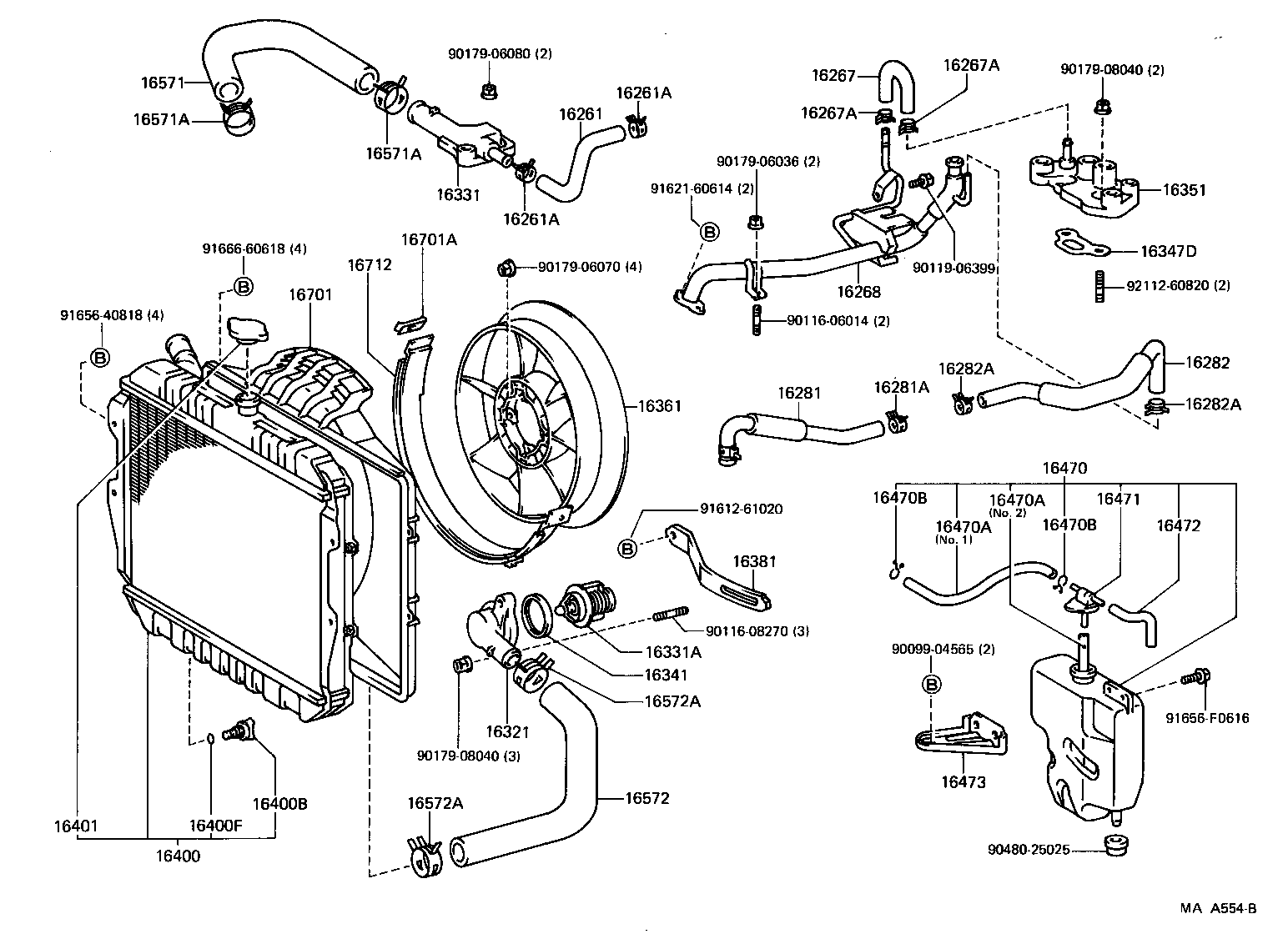  4 RUNNER TRUCK |  RADIATOR WATER OUTLET