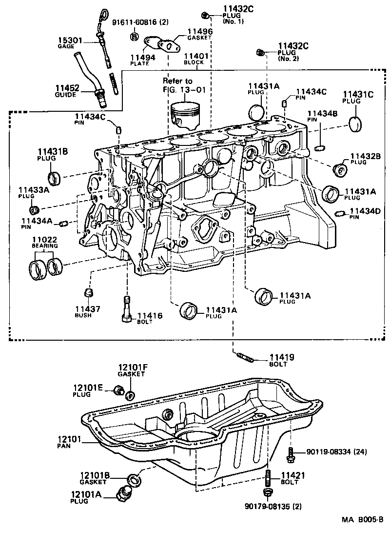  SUPRA |  CYLINDER BLOCK