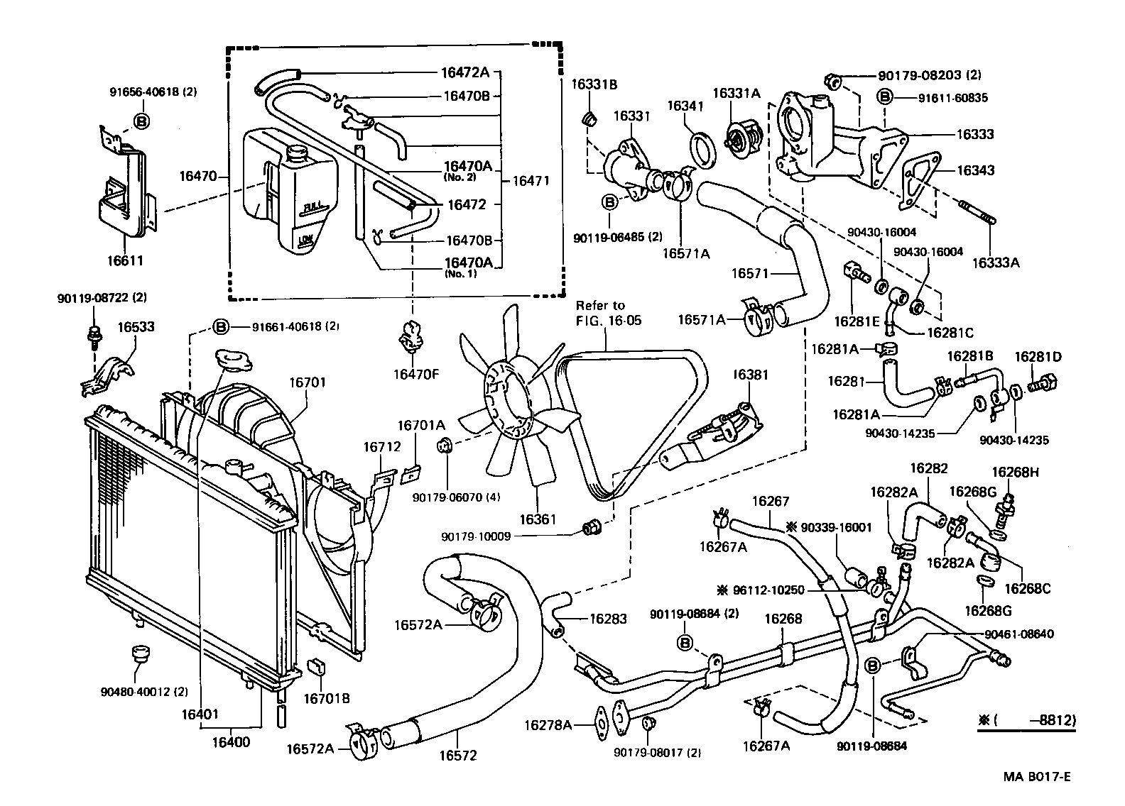  SUPRA |  RADIATOR WATER OUTLET