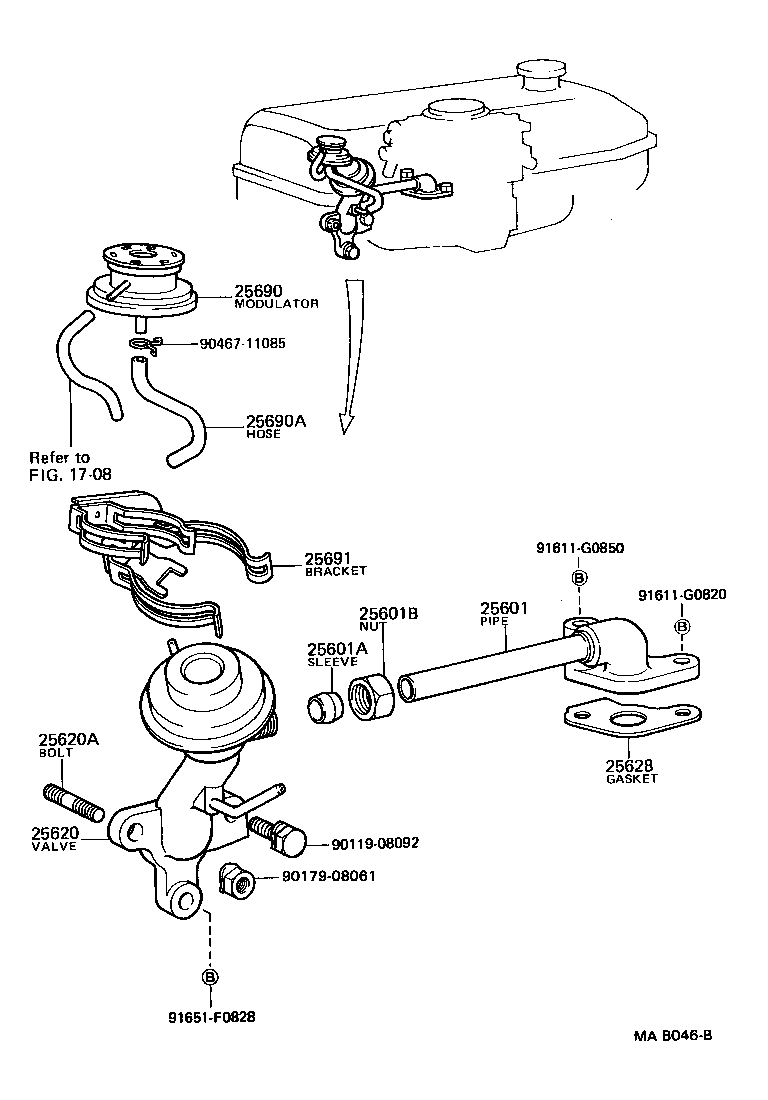  4 RUNNER TRUCK |  EXHAUST GAS RECIRCULATION SYSTEM