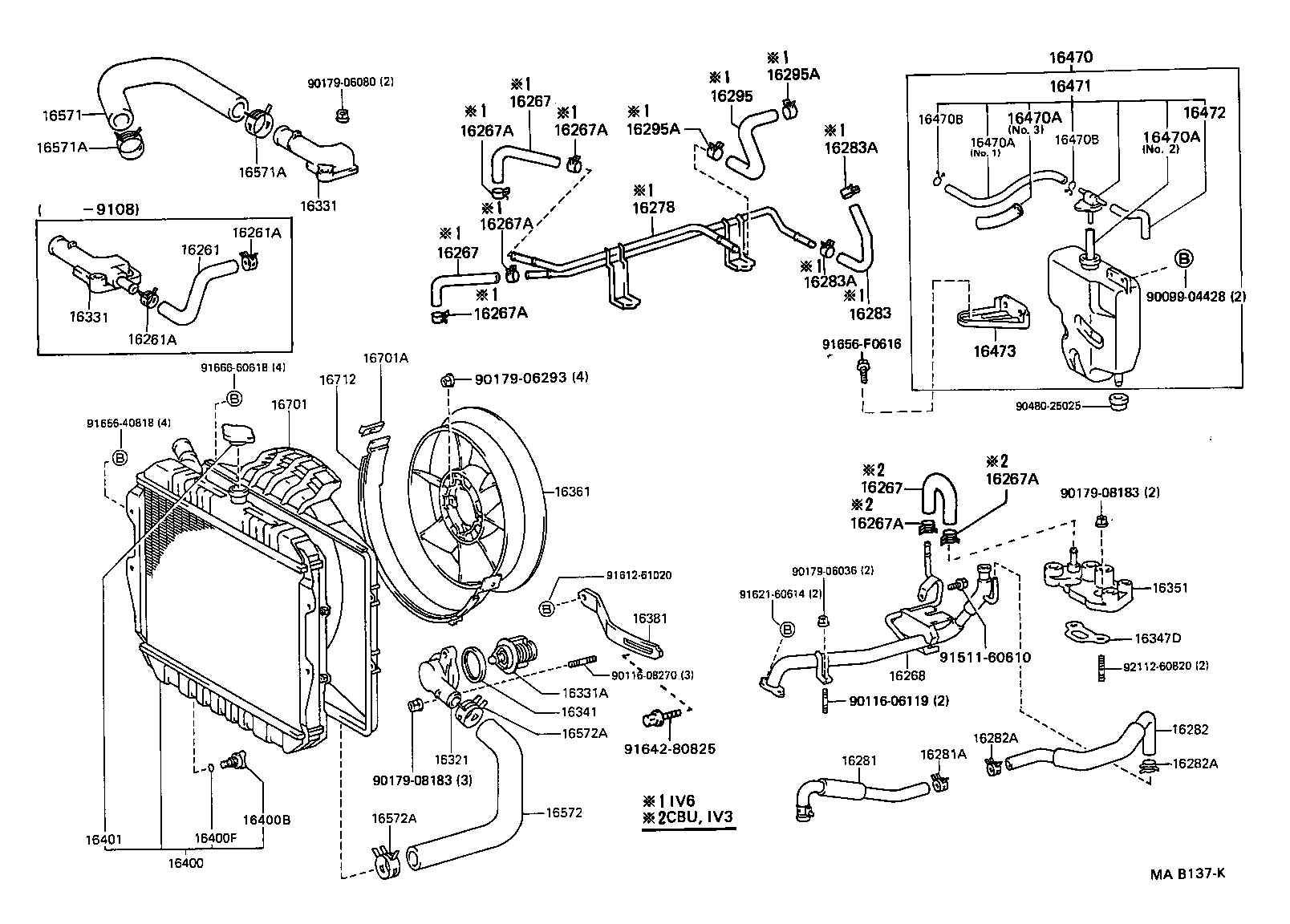  4 RUNNER TRUCK |  RADIATOR WATER OUTLET