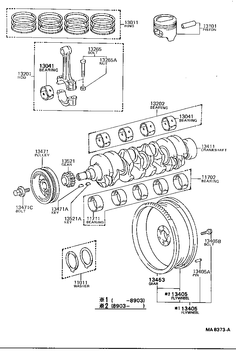  MODEL F |  CRANKSHAFT PISTON