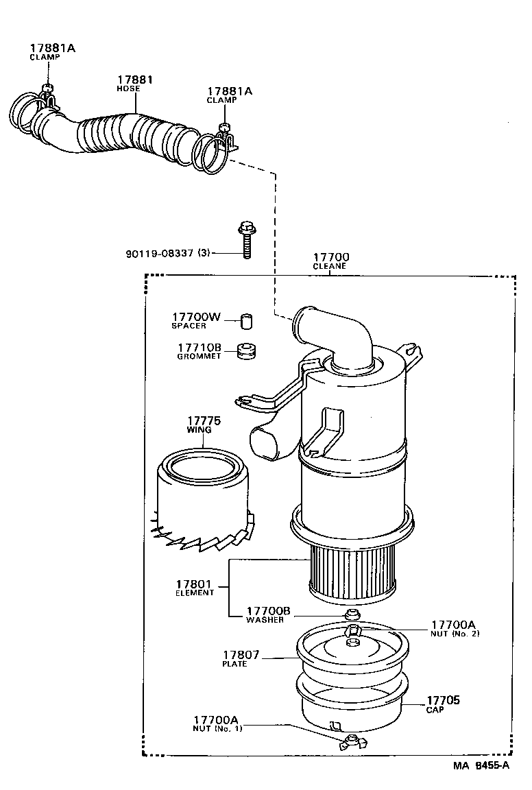  LITEACE VAN WAGON |  AIR CLEANER