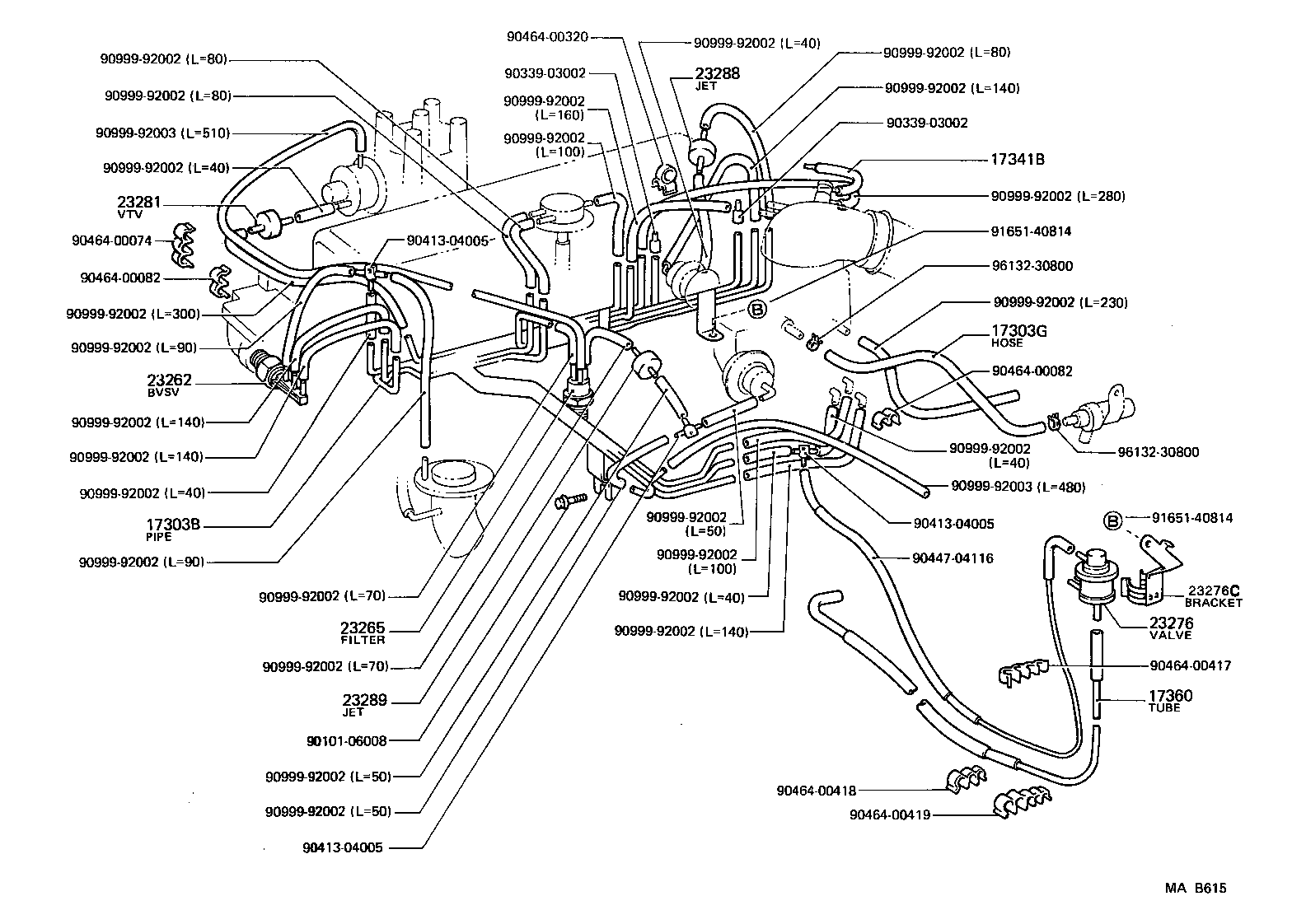  LITEACE VAN WAGON |  VACUUM PIPING