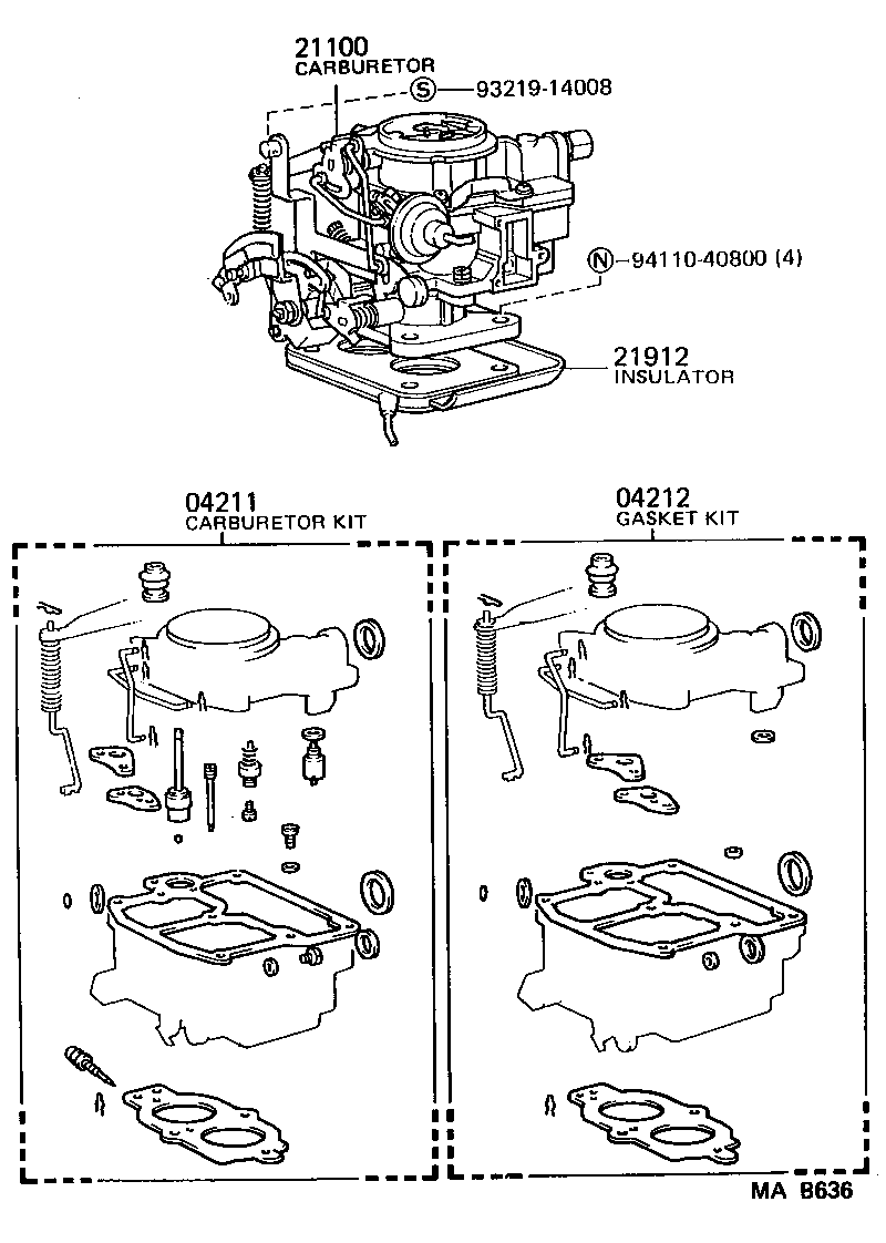  LITEACE VAN WAGON |  CARBURETOR ASSEMBLY