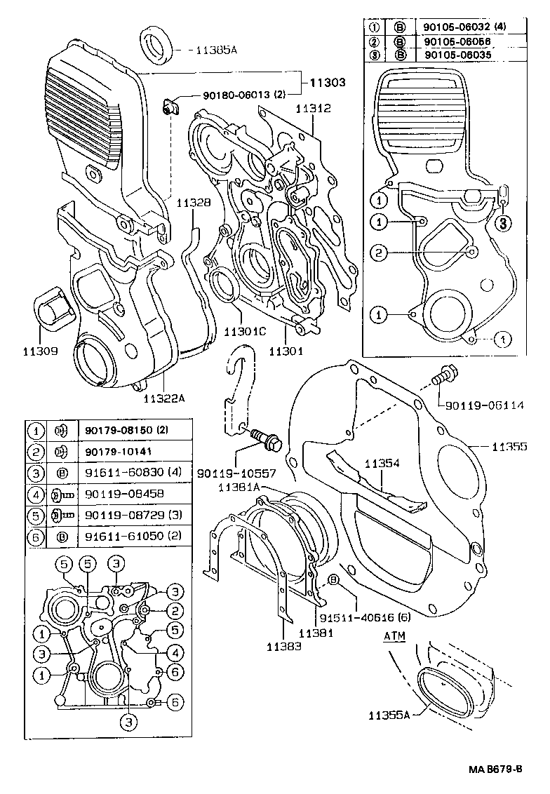  CRESSIDA WAGON |  TIMING GEAR COVER REAR END PLATE