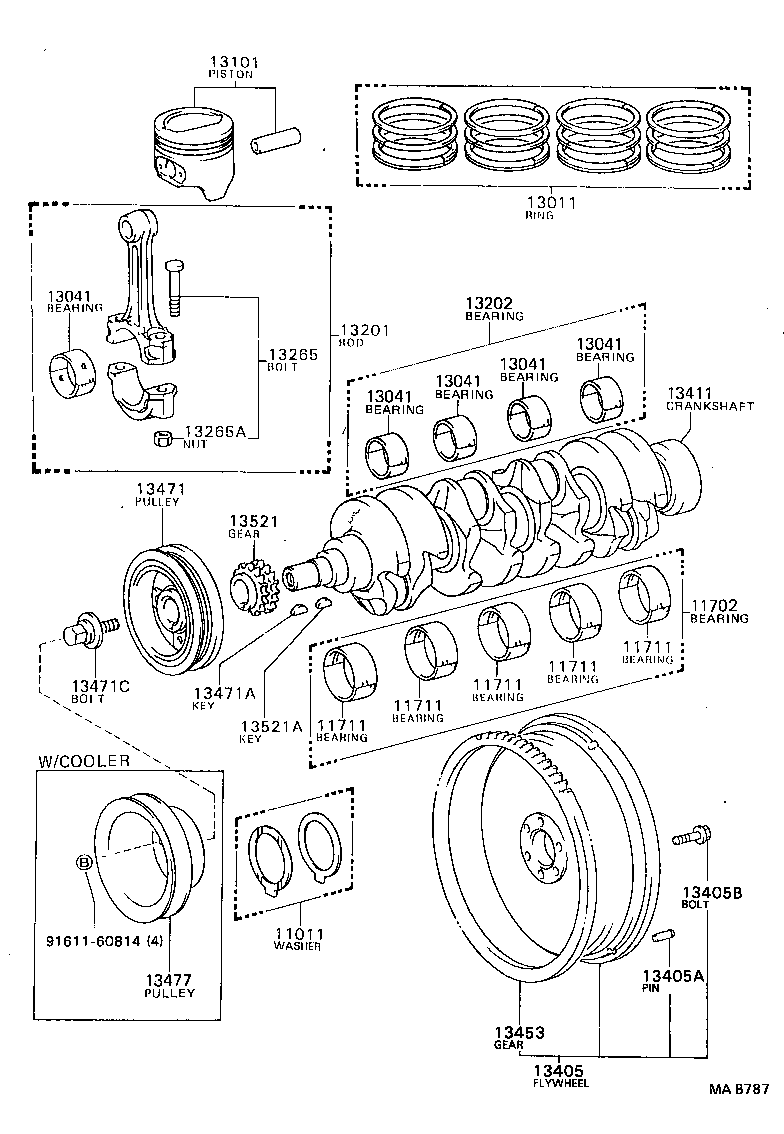  CRESSIDA WAGON |  CRANKSHAFT PISTON