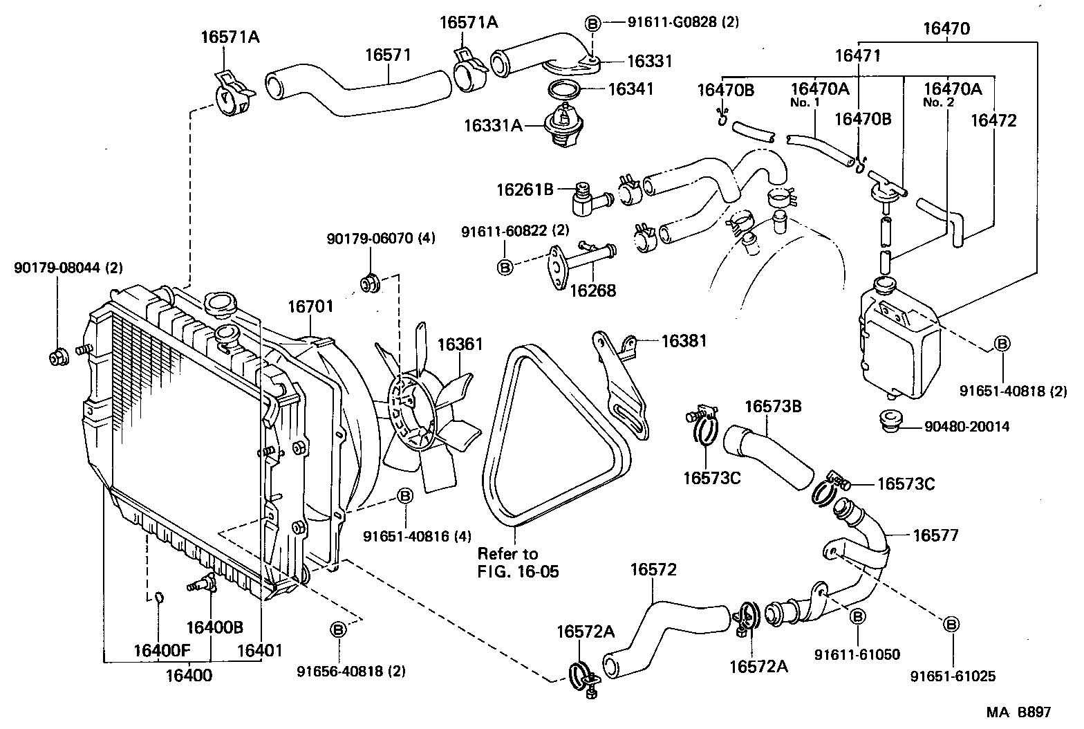  LAND CRUISER 70 |  RADIATOR WATER OUTLET