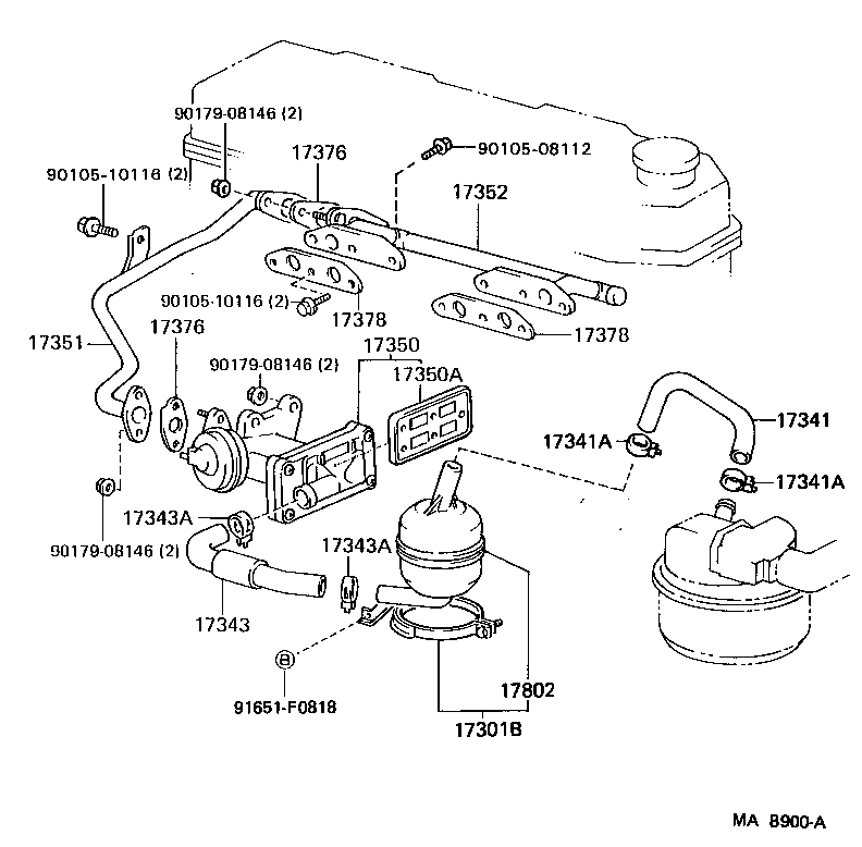  LAND CRUISER 70 |  MANIFOLD AIR INJECTION SYSTEM