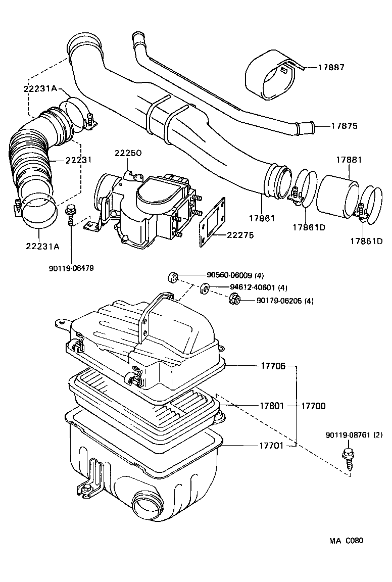  4 RUNNER TRUCK |  AIR CLEANER