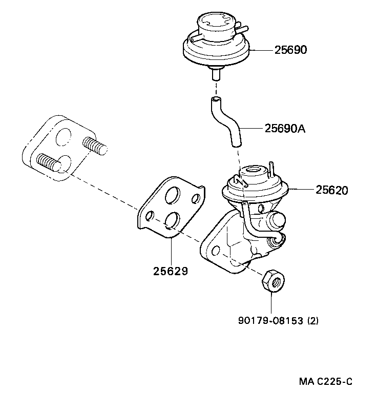  COROLLA HB |  EXHAUST GAS RECIRCULATION SYSTEM