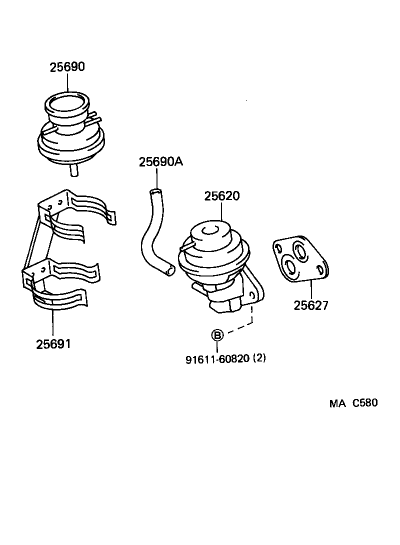  TERCEL |  EXHAUST GAS RECIRCULATION SYSTEM