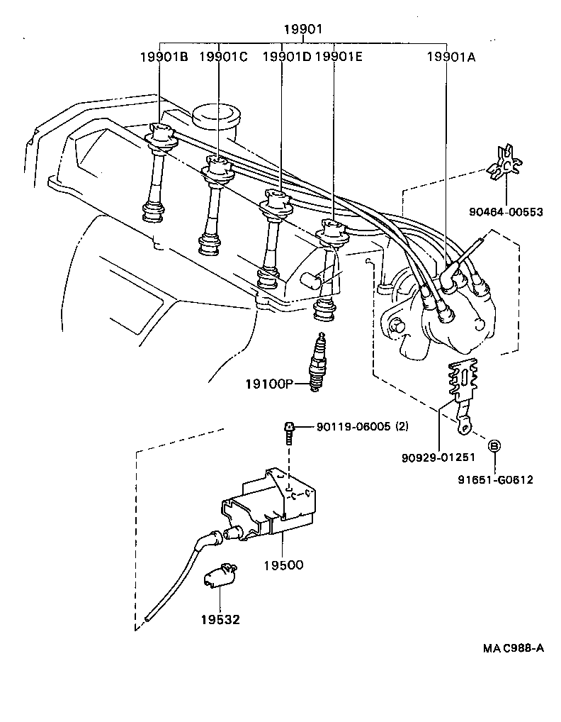  CELICA |  IGNITION COIL SPARK PLUG