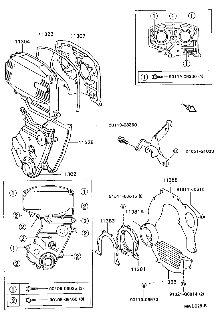  CELICA |  TIMING GEAR COVER REAR END PLATE