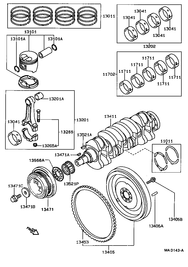  CARINA 2 |  CRANKSHAFT PISTON